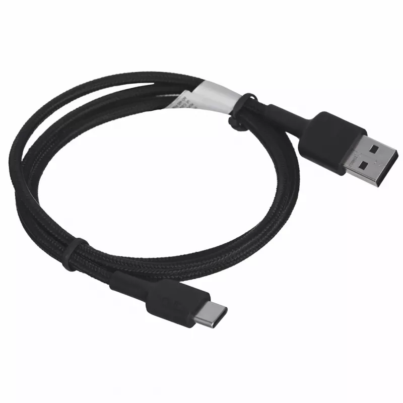 AUKEY CB-CD30 καλώδιο USB-A σε USB-C 0,9 m, πλεκτό νάιλον, 60W PD, 3A, μαύρο