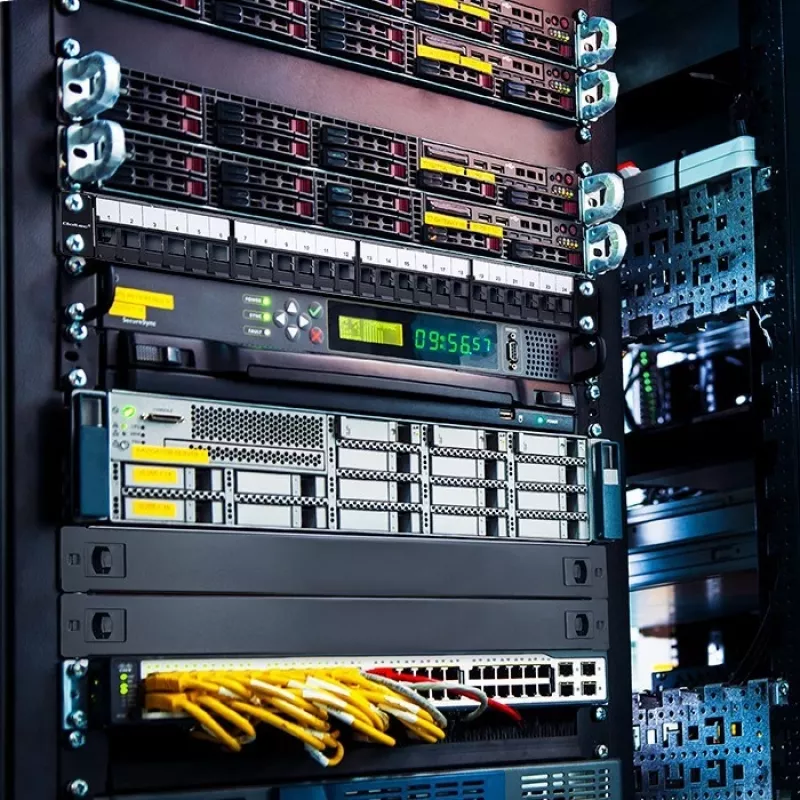 Qoltec 54516 patch panel για rack 19 ιντσών, 24 θύρες, 1U, UTP, μαύρο