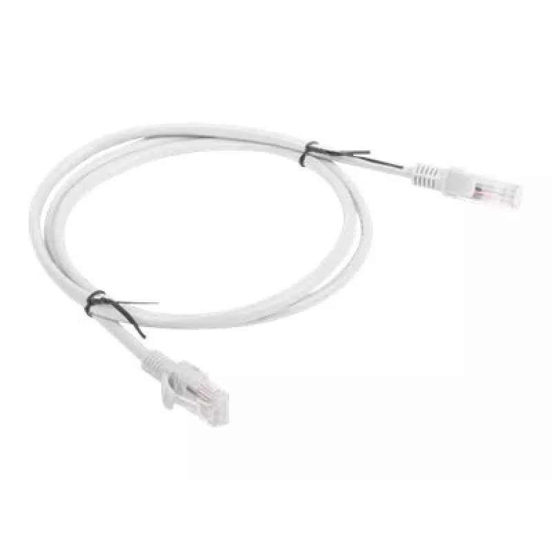Καλώδιο δικτύου LANBERG PCU5-10CC-0100-S RJ-45 Cat5e U/UTP, 1 m, γκρι