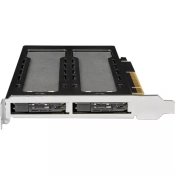Κινητή βάση αποθήκευσης RAIDSONIC ToughArmor MB842MP-B — 2 υποδοχές εναλλαγής για M.2 NVMe, PCIe 4.0 x16