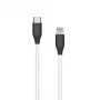 Καλώδιο σιλικόνης USB Type-C - Lightning (λευκό, 1m)