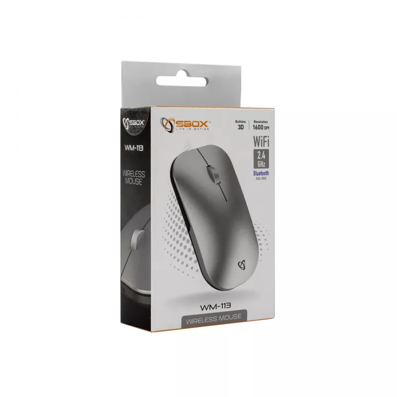 Ποντίκι SBOX WM-113 Wireless RF Wireless + Bluetooth + USB Type-C