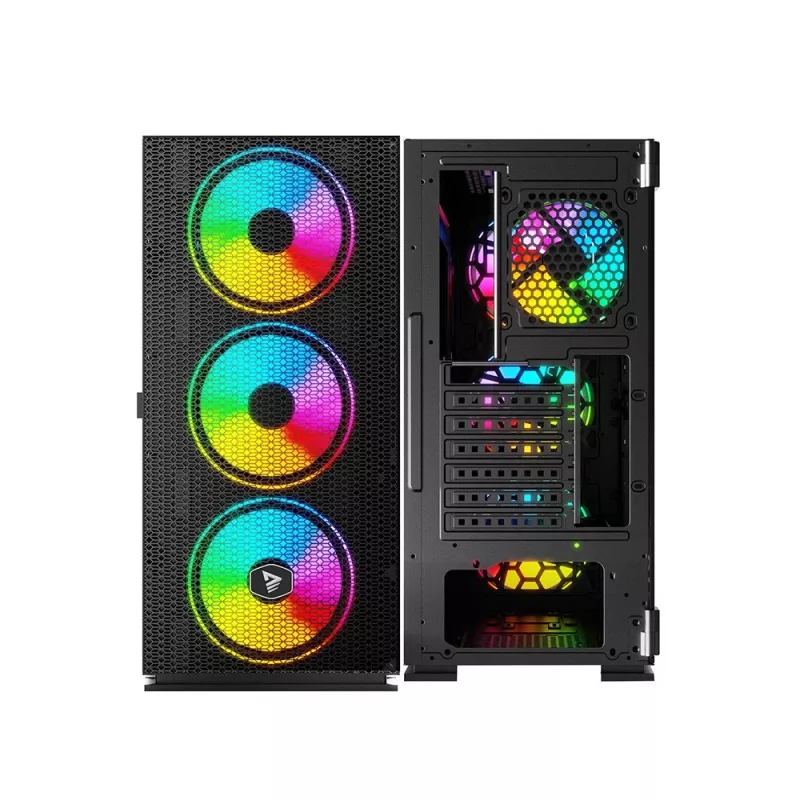 Κουτί υπολογιστή SAVIO Raptor X1 ARGB Γυαλί/Mesh Μαύρο
