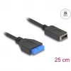 DeLOCK καλώδιο USB αρσενικό βύσμα-υποδοχή θηλυκή σε εσωτερικό USB Type-E Key A 25 cm