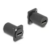 Μονάδα τύπου D DeLOCK DisplayPort υποδοχή σε υποδοχή 4K μαύρο