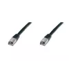 Καλώδιο δικτύου Digitus CAT 5e SF/UTP Καλώδιο Patch Μαύρο 5m