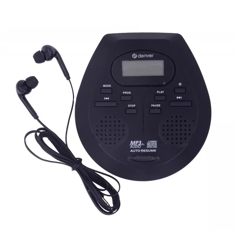 Φορητό CD player Denver DMP-395B Μαύρο Αναπαραγωγή MP3 Οθόνη LCD