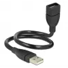 Καλώδιο USB DeLOCK 35cm USB 2.0 83498 μαύρο