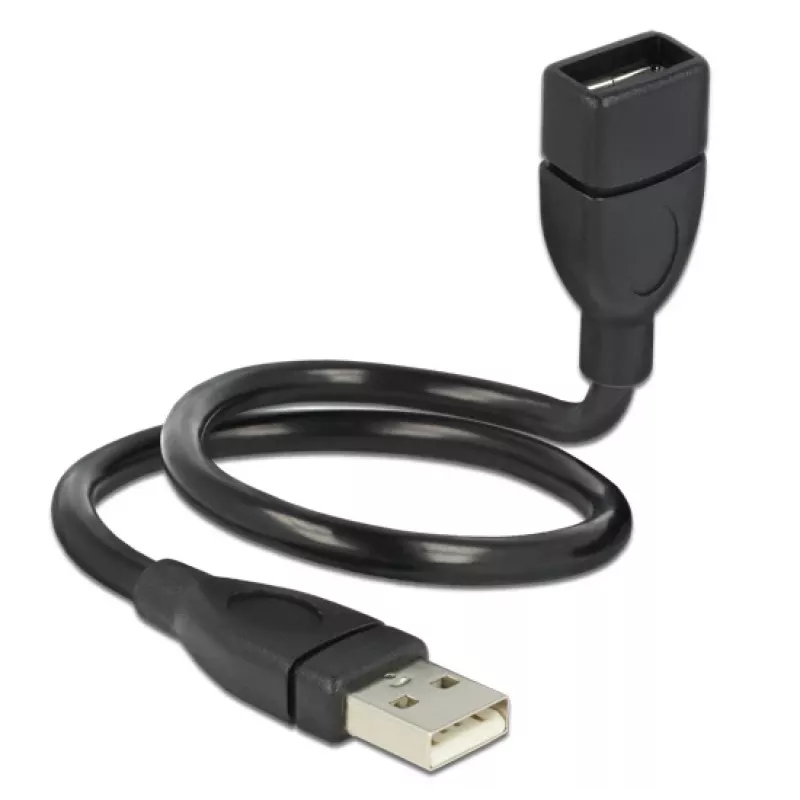 Καλώδιο USB DeLOCK 35cm USB 2.0 83498 μαύρο