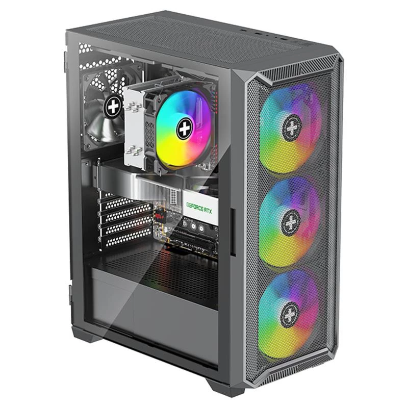 Κουτί|XILENCE|ATX/micro ATX/Mini-ITX|Μαύρο|Midi Tower|PC|XG161