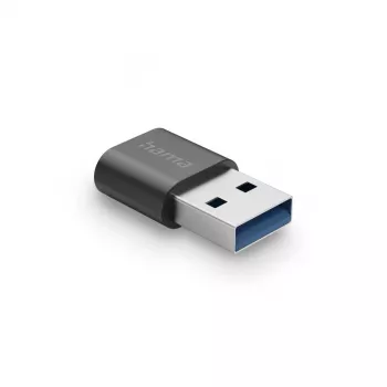 Προσαρμογέας USB Hama, βύσμα USB-A - υποδοχή USB-C, USB 3.2 Gen2, 10 Gbit/s