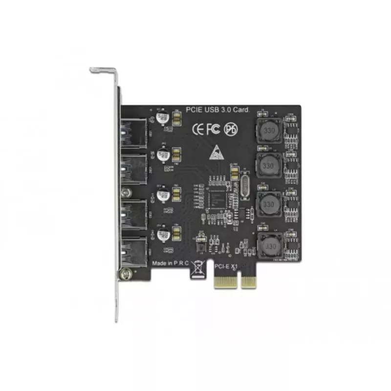 Κάρτα Delock PCI Express x1 σε 4 x εξωτερική θύρα USB Type-A SuperSpeed USB