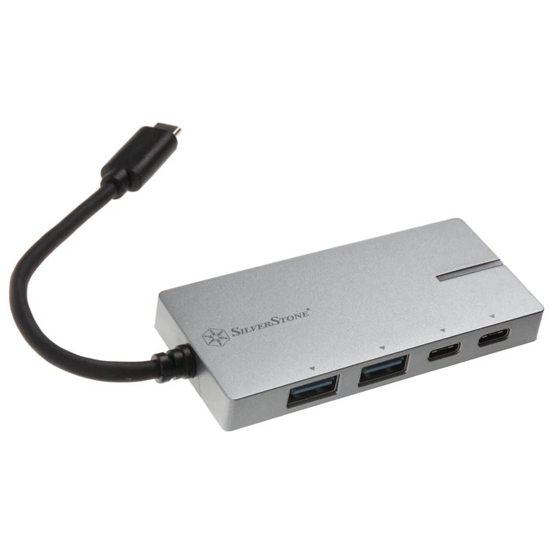 Αντάπτορας USB 3.1-C SILVERSTONE SST-EP09C – συνδεσιμότητα USB-C σε USB-A, φινίρισμα ασημί