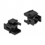 Κάλυμμα Keystone DeLOCK 86738 μαύρο 12,5 mm οπή 4 τεμ.