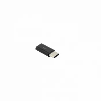 Sbox Micro USB 2.0 F. -> TYPE C M. μαύρο AD.USB-C B
