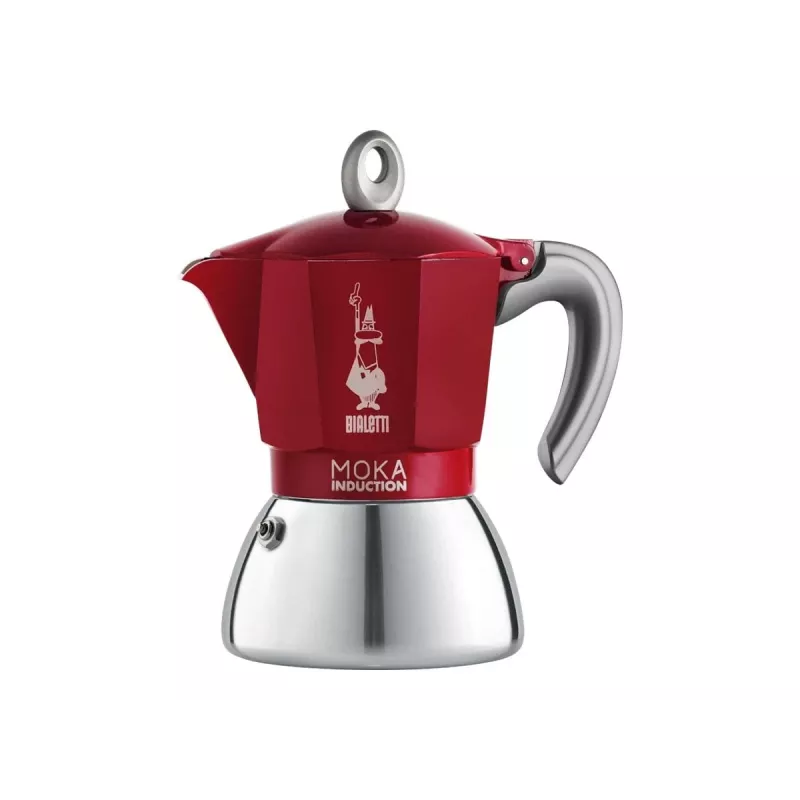 Bialetti Moka Induction 0,1 L Κόκκινο Ασημί
