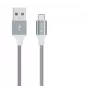 Καλώδιο USB Micro-B Devia Pheez Series 1 m, 5V 2,4A, γκρι