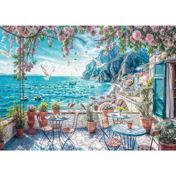Schmidt Spiele Terrassen am Meer, παζλ 1000 τεμ., τοπιογραφική ναυτική σκηνή