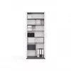 OLIV 2D CLOSED SHELVING UNIT, ανθρακί/λευκό SET