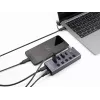 USB Hub Delock 64248 5 Gbit/s 2 x Type-A 2 x Type-C 1 θύρα γρήγορης φόρτισης