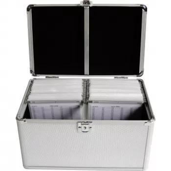 Θήκη MediaRange BOX75 για 200 δίσκους Ασημί
