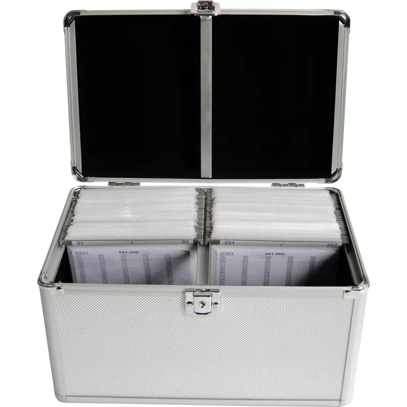 Θήκη MediaRange BOX75 για 200 δίσκους Ασημί