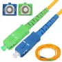 Patchcord Extralink SC/APC-SC/UPC Single mode Simplex G652D 3mm 0.5m