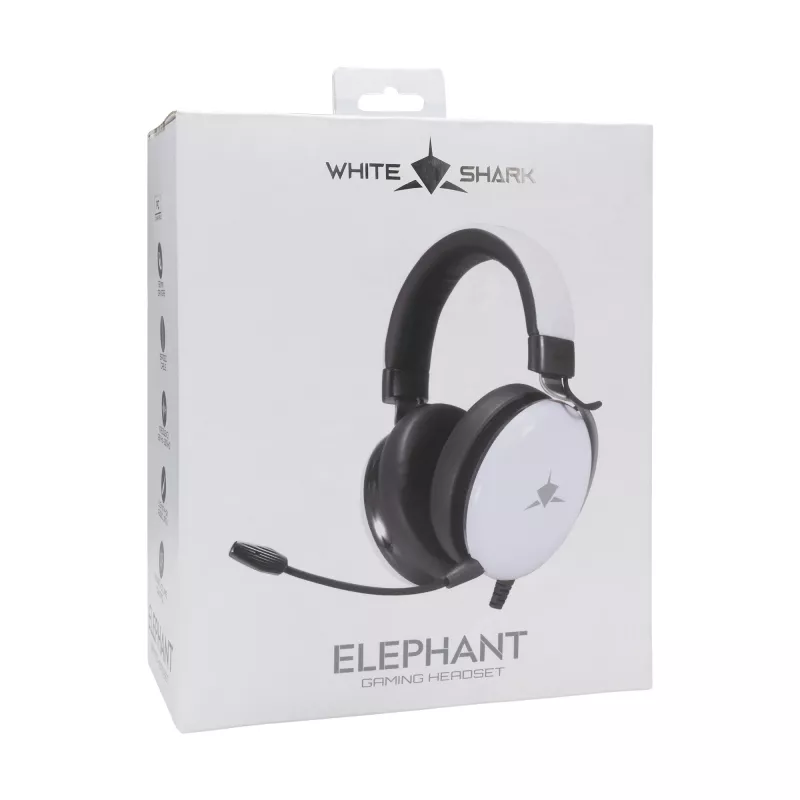 Ακουστικά White Shark GH-2540 Elephant Λευκό