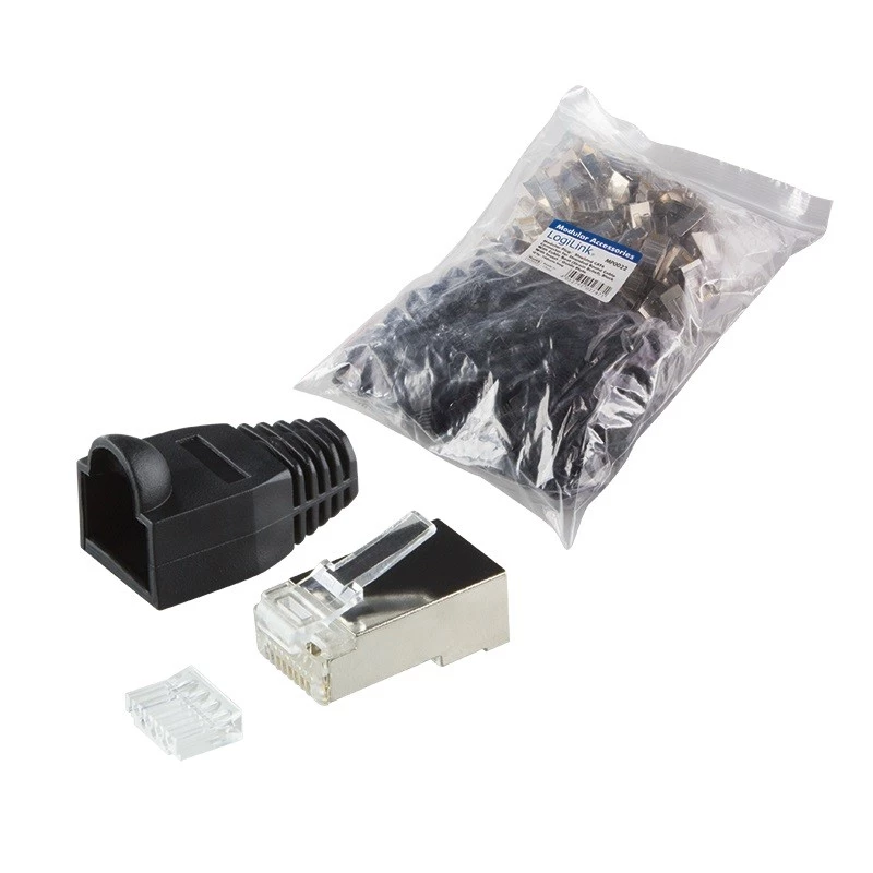 Συνδετήρας καλωδίων RJ45 LogiLink MP0022 Μαύρο Διαφανές