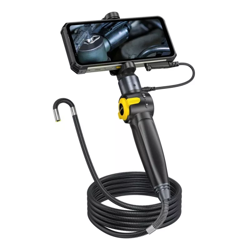 Ulefone uSmart E03 UF-EC03 ενδοσκοπική κάμερα, 1280x720 HD, καθοδηγούμενος αισθητήρας 180° προς δύο κατευθύνσεις, 6 LED, IP67, ημιάκαμπτο καλώδιο 1 m