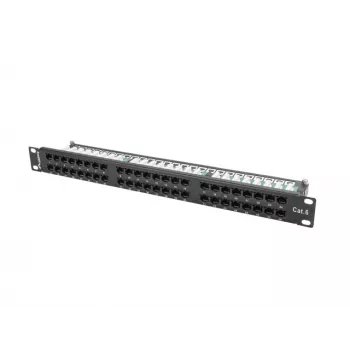 Lanberg PPU6-1048-B - Patch panel - 1U - 19 ίντσες