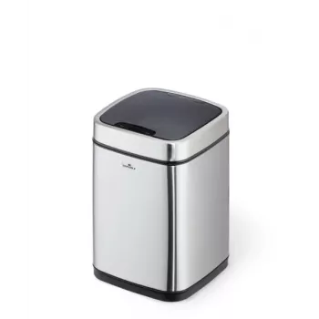 Κάδος απορριμμάτων Durable NO TOUCH 6L ορθογώνιος ανοξείδωτο ατσάλι ασημί μαύρο