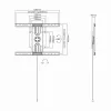 Sbox PLB-1246F Σταθερή βάση τηλεόρασης επίπεδης οθόνης 37-70 50kg