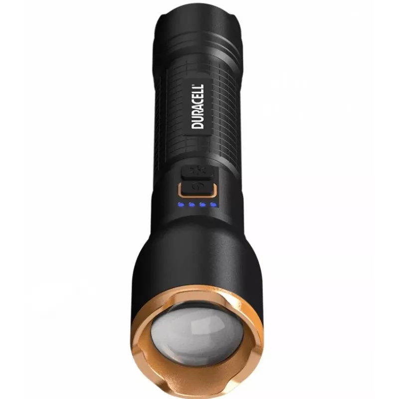 Φακός Duracell DF3000R, μαύρος
