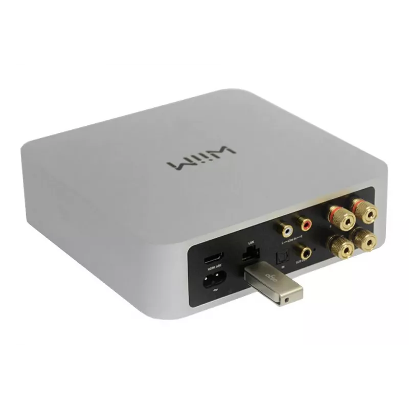 WiiM Amp σκούρο γκρι – στερεοφωνικός ενισχυτής streaming