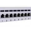 Patch panel LANBERG PPF6-9012-S, 12-Port, μέταλλο, γκρι, 1HE, 215×130×44.5 mm