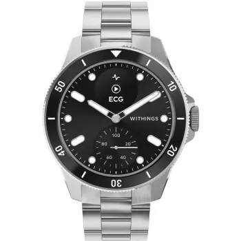Withings ScanWatch Nova 1.6 cm (0.63) OLED 42 mm Hybrid μαύρο, ανοξείδωτο ατσάλι GPS (δορυφορικό)