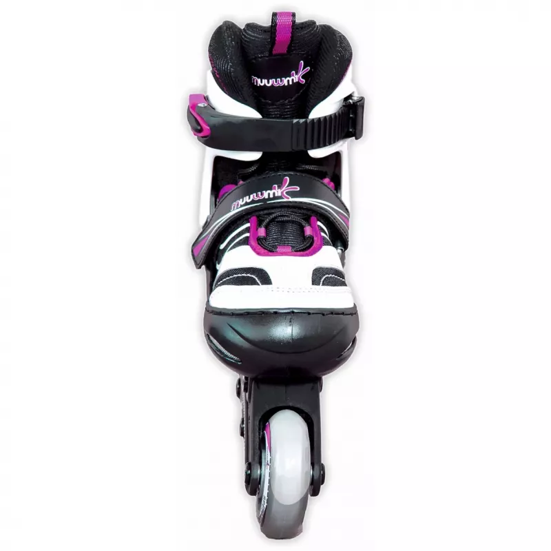 Inline-Skates Muuwmi ρυθμιζόμενο παιδικό μέγεθος 37–40, ροζ/μαύρο