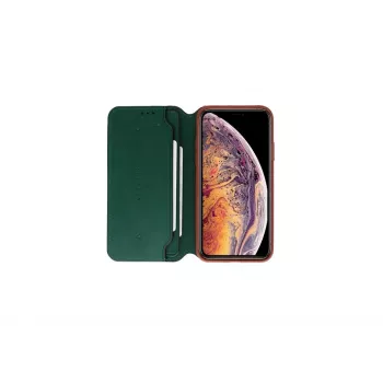 Προστατευτική θήκη VixFox για iPhone XSMAX – forest green, θήκη folio με θήκη καρτών