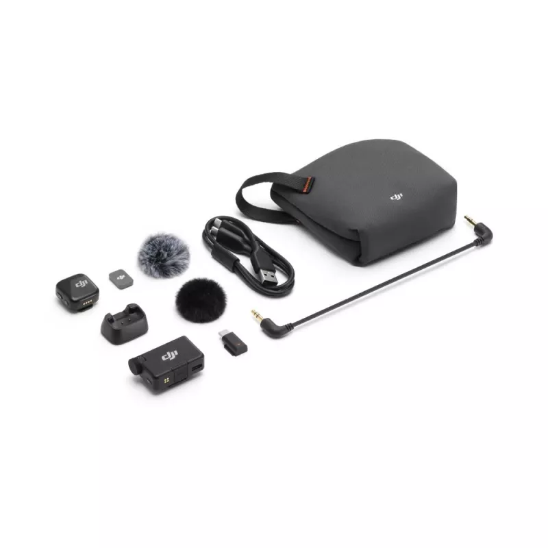 DJI Mic Mini Επικαθήμενος δέκτης κάμερας Μαύρος