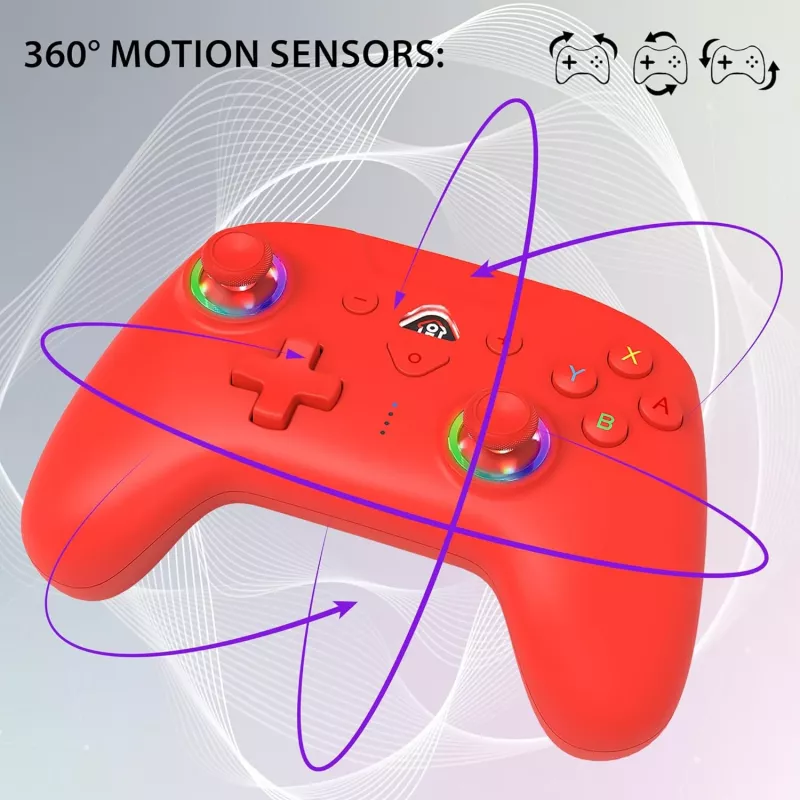 Subsonic Ασύρματος LED χειριστήριο Κόκκινο για Switch