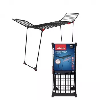 Απλώστρα δαπέδου VILEDA Infinity Flex Ultimate — χάλυβας, μαύρο, 1 τεμ., 5 χρόνια εγγύηση