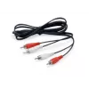Equip 147094 Καλώδιο ήχου 2,5 m 2 x RCA μαύρο
