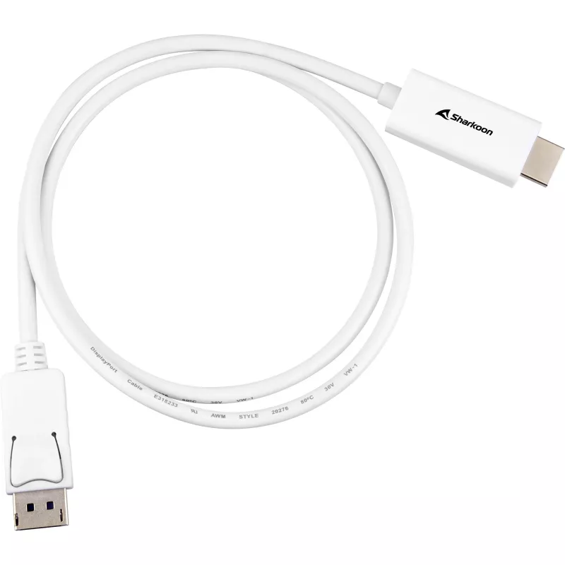 Καλώδιο προσαρμογέα DisplayPort 1.2 Sharkoon 4K, Μήκος 1 m