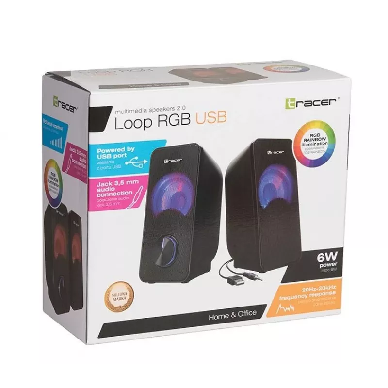Ηχεία 2.0 Loop RGB USB