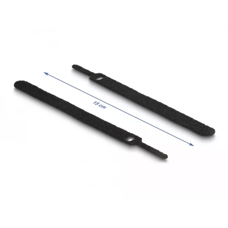 Ιμάντας καλωδίων Velcro DeLOCK 19010 150x12mm μαύρο 10 τεμ.
