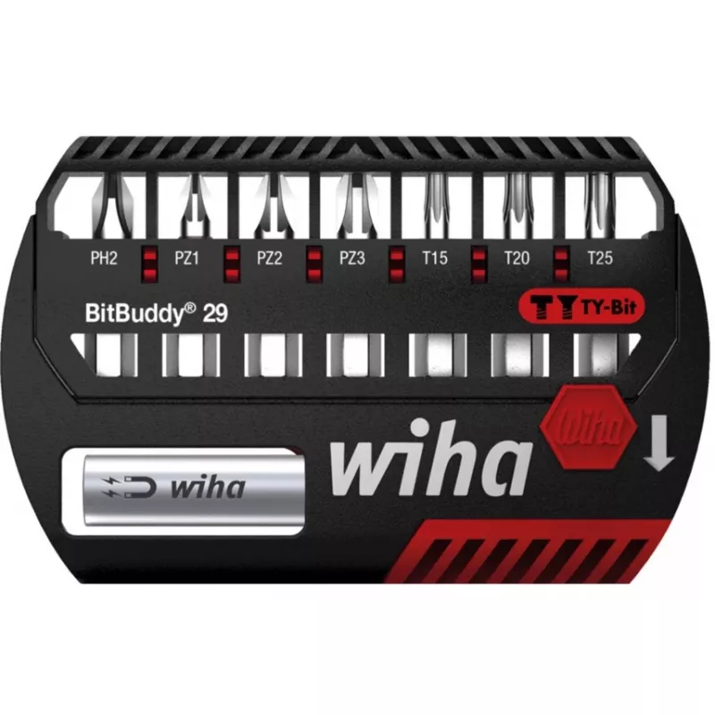 WIHA 42137 - σετ bits BitBuddy, 8 τεμ. μικτά, 29 mm, TY-Bit (42137)