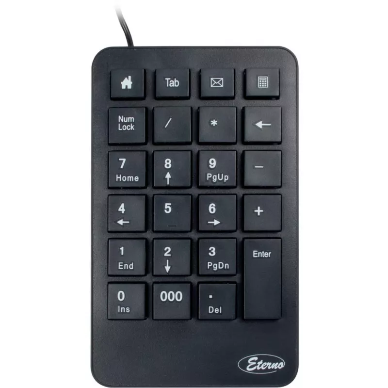 Αριθμητικό πληκτρολόγιο Inter-Tech KB-120 Universal USB μαύρο