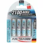 1x4 Ansmann maxE NiMH επαναφορτιζόμενη μπαταρία Mignon AA 2100 mAh 5035052