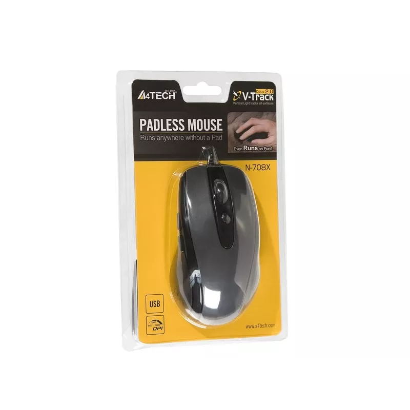 A4Tech N-708X Ποντίκι USB Type-A Οπτικό 1600 DPI Δεξιόχειρας